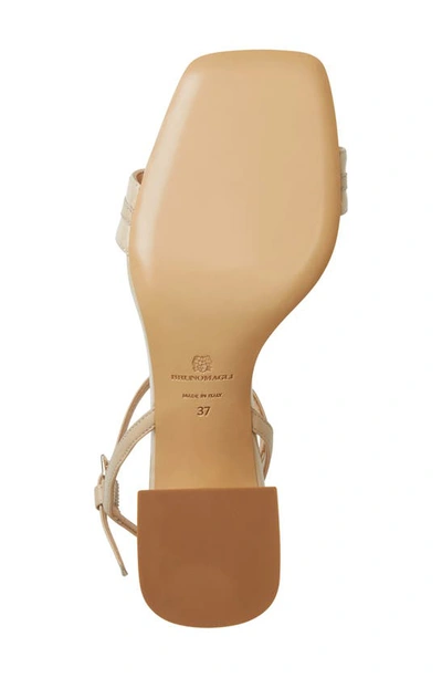 Shop Bruno Magli Phoebe Ankle Strap Sandal In Beige Patent