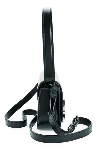 Diesel Mini Shoulder Bag In Soft Nappa Leather With Logo Detail In Black
