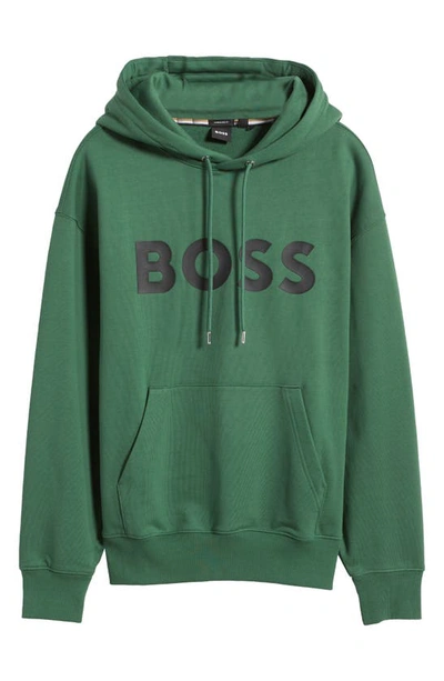 Shop Hugo Boss Sullivan Pullover Hoodie In Green