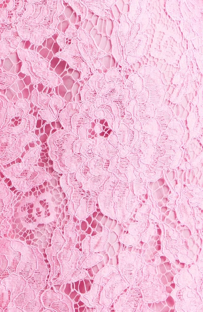 Dolce & Gabbana Midi Dress In Floral Cordonnet Lace In Rosa