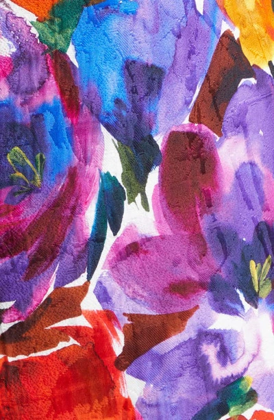 Dolce & Gabbana Abstract Floral Shift Dress In Hm4yefiori Astr.f.marrone