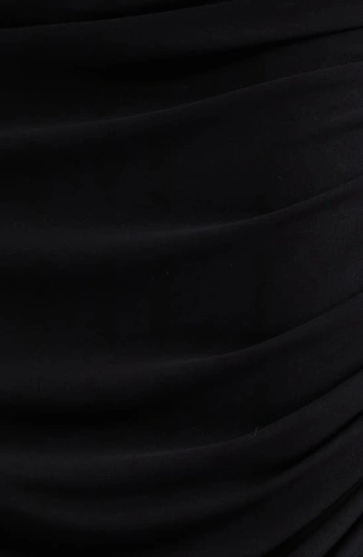 Dolce & Gabbana Asymmetrical Jersey Skirt In Nero