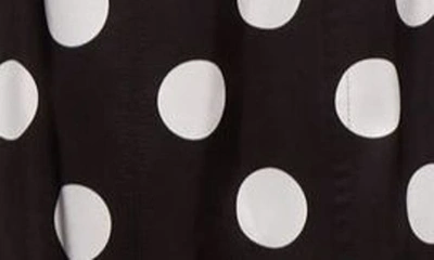 Dolce & Gabbana Corseted Polka-dot Satin Midi Dress In Hnl2wpois Bco Fdo.nero