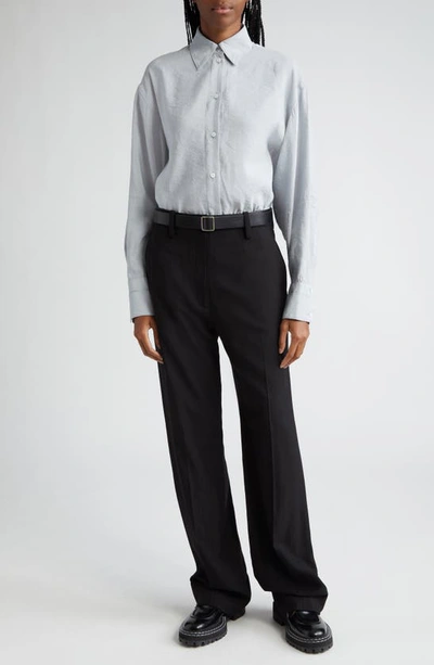 Shop Proenza Schouler Lydia Washed Button-up Shirt In Steel