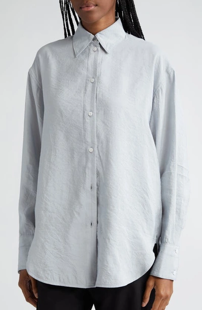 Shop Proenza Schouler Lydia Washed Button-up Shirt In Steel