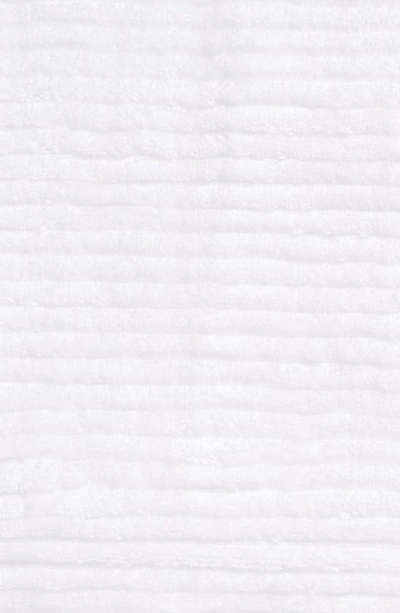 Nordstrom Hydro Ribbed Organic Cotton Blend Bath Towel In White