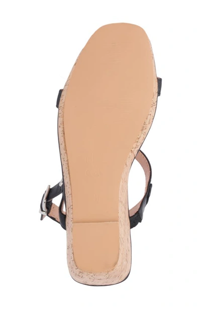 Shop New York And Company Aimee Wedge Sandal In Black