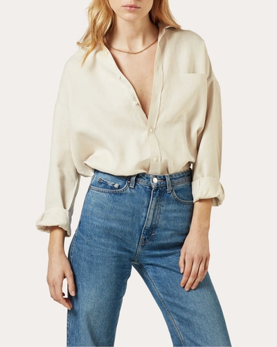 Shop With Nothing Underneath Women's The Hemp Weekend Shirt In Neutrals