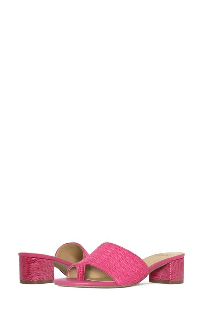 Donald Pliner Naia Embossed Slide Sandal In Magenta