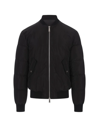 Shop Dsquared2 Icon Puffer Bomber Jacket In In Black