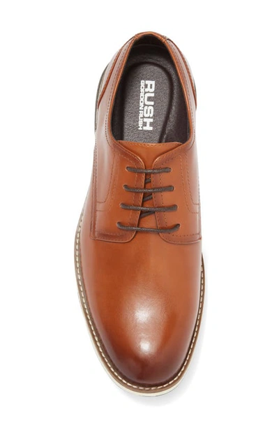 Shop Rush By Gordon Rush Plain Toe Derby In Cognac