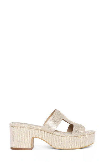 Donald Pliner Platform Sandal In Platino