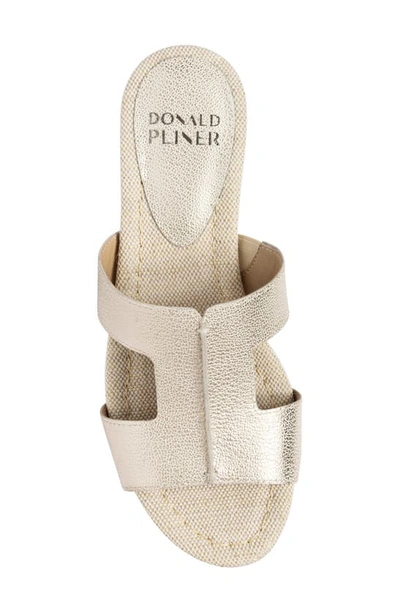 Shop Donald Pliner Platform Sandal In Platino