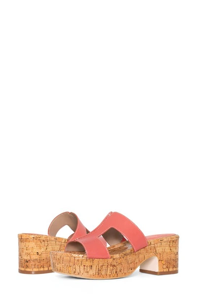 Donald Pliner Platform Sandal In Coral