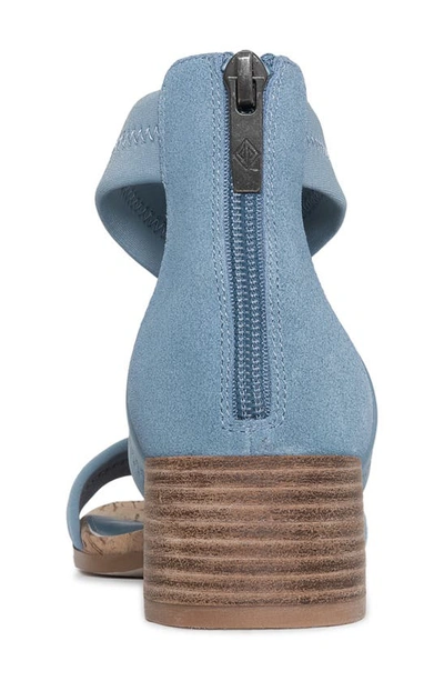 Shop Donald Pliner Snake Embossed Sandal In Denim