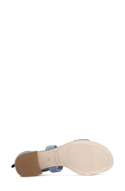 Donald Pliner Snake Embossed Sandal In Denim