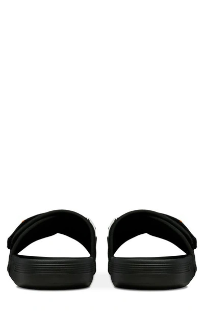 Shop K-swiss X Mclaren Slide Sandal In Black/ Papaya