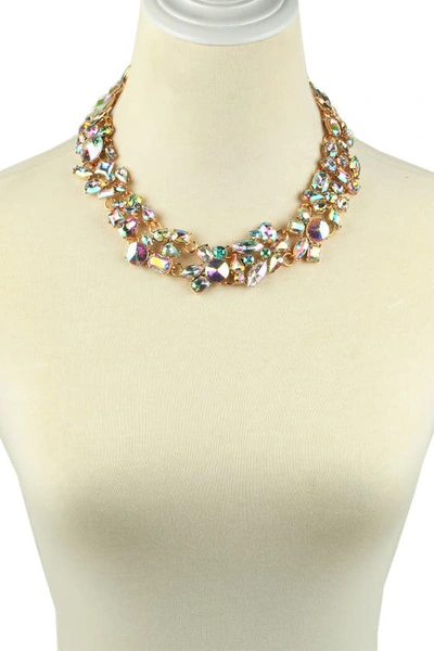 Eye Candy Los Angeles Multicolored Collar Necklace In Mettalic