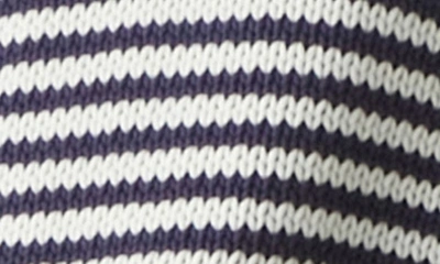 Shop Michael Stars Torrance Collar Sweater Vest In Nocturnal Stripe