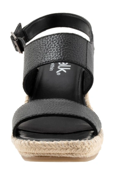 Shop Softwalk Hartley Espadrille Wedge Sandal In Black