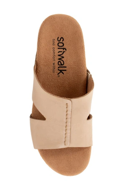Softwalk Beverly Slide Sandal In Beige