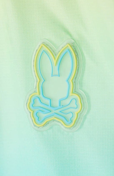 Psycho Bunny Kids' Ombré Water Repellent Zip-up Hooded Jacket In Atomic Blue