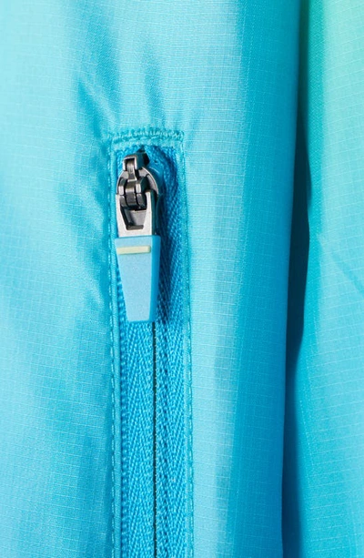 Psycho Bunny Kids' Ombré Water Repellent Zip-up Hooded Jacket In Atomic Blue