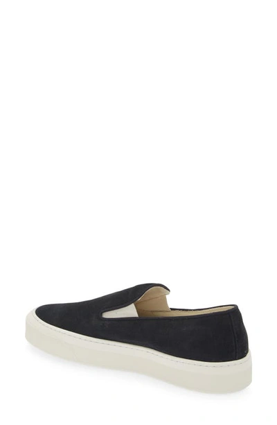 Shop Common Projects Suede Slip-on Sneaker In Black