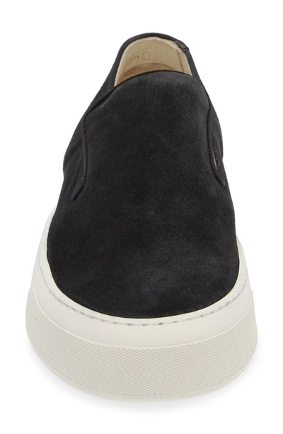 Shop Common Projects Suede Slip-on Sneaker In Black