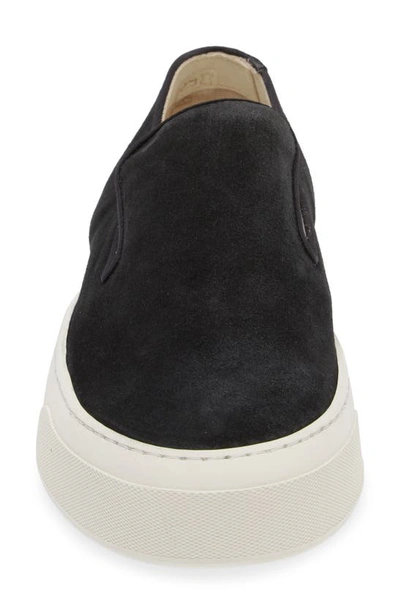 Common Projects Suede Slip-on Sneaker In Black