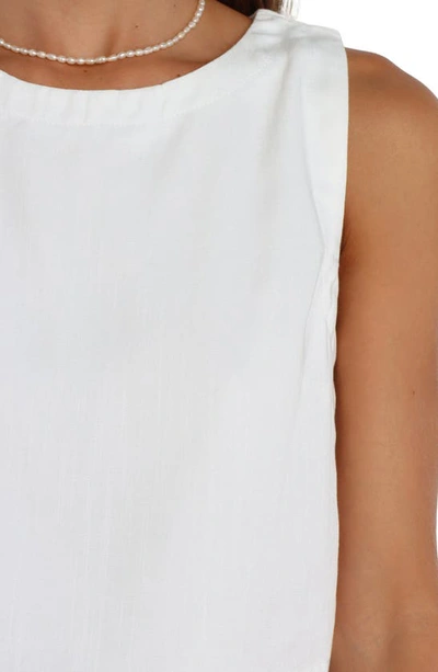 Petal And Pup Sutton Sleeveless Crop Top In White