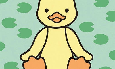 Shop Jellycat 'if I Were A Duckling' Board Book In Green/yellow