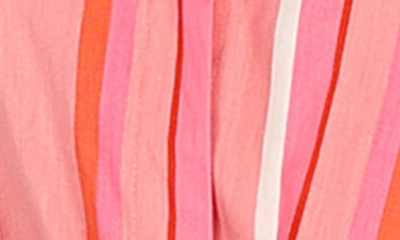 Petal And Pup Womens Addie Tie Waist Romper In Pink Stripe
