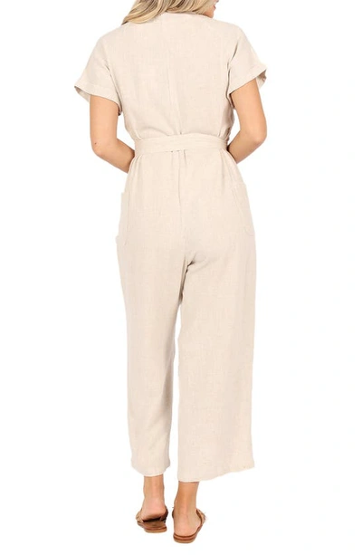 Petal And Pup Womens Archie Jumpsuit In Oat