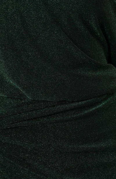 Petal And Pup Santiago Off Shoulder Midi Dress In Emerald