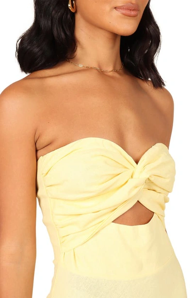 Petal And Pup Womens Rosetta Dress In Lemon