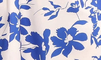 Petal And Pup Petal & Pup Aminah Puff Sleeve Maxi Dress In Blue Floral
