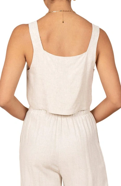 Petal And Pup Womens Jennifer Crop Top In Beige