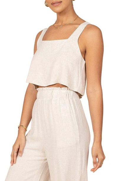 Petal And Pup Womens Jennifer Crop Top In Beige