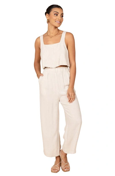 Petal And Pup Womens Jennifer Crop Top In Beige