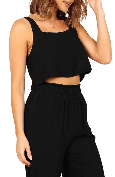 Petal And Pup Womens Eleanor Cropped Top In Black