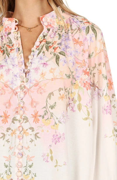 Petal And Pup Womens Tiarna Shirt In White Floral