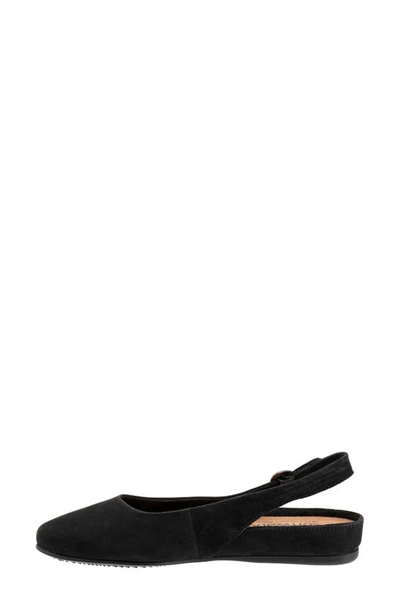 Softwalk Sandy Slingback Flat Sandal In Black