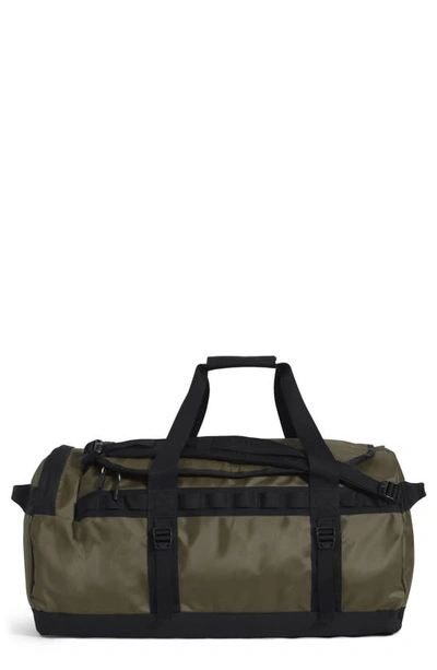 Shop The North Face Base Camp Water Resistant Medium Duffle In New Taupe Green/ Tnf Black