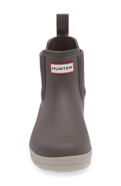 Shop Hunter Original Waterproof Chelsea Rain Boot In Seep/ Steall