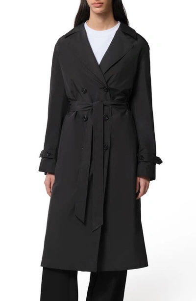 Shop Soia & Kyo Blaire Water Repellent Coat In Black