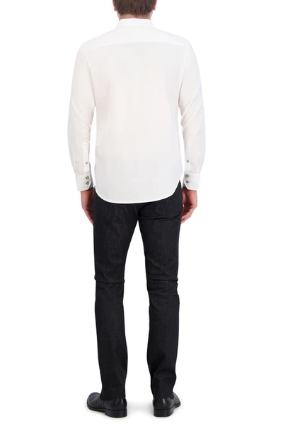 Robert Graham Classic Fit Solid Cotton Button-up Shirt In White