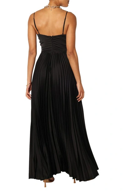 Petal And Pup Naira Pleated Maxi Dress In Black