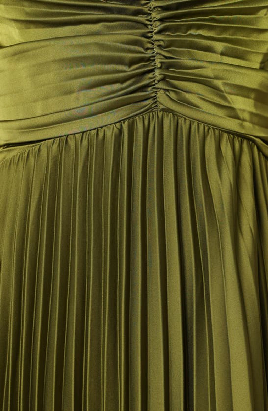 naira pleated maxi dress palm green Petal and Pup Women's Naira Pleated Maxi Dress main image 1
