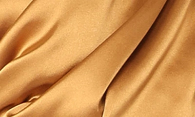 Petal And Pup Nadia One Shoulder Maxi Dress In Bronze